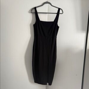 Lulu's Classic Black Midi Dress